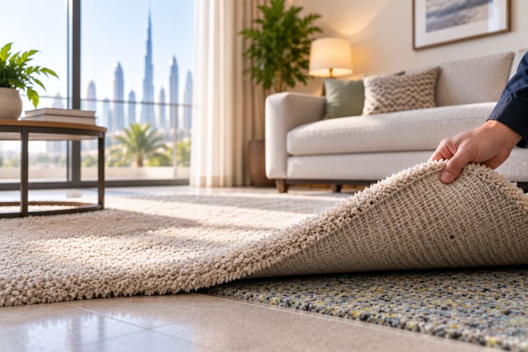 Carpet & Underlay odor in a Dubai home